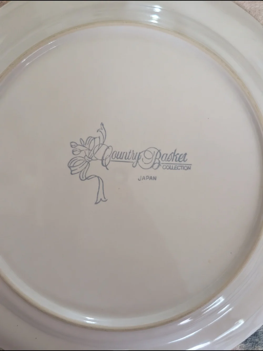 Vintage Country Basket Dish Set- Dinner And Salad Plates, Cup And Saucer, Bowl